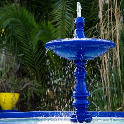 une fontaine bleu majorelle