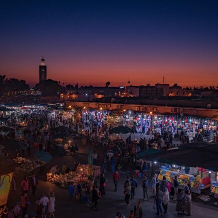 une vie nocturne de marrakech