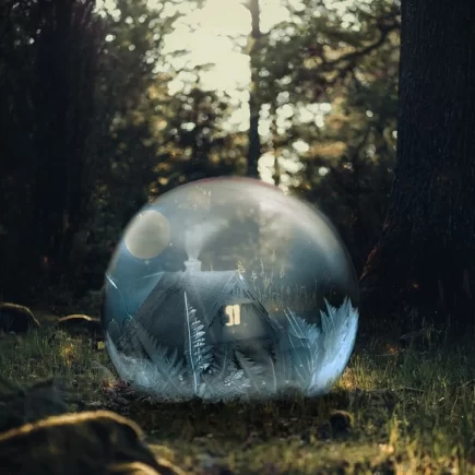 une maison dans une bulle